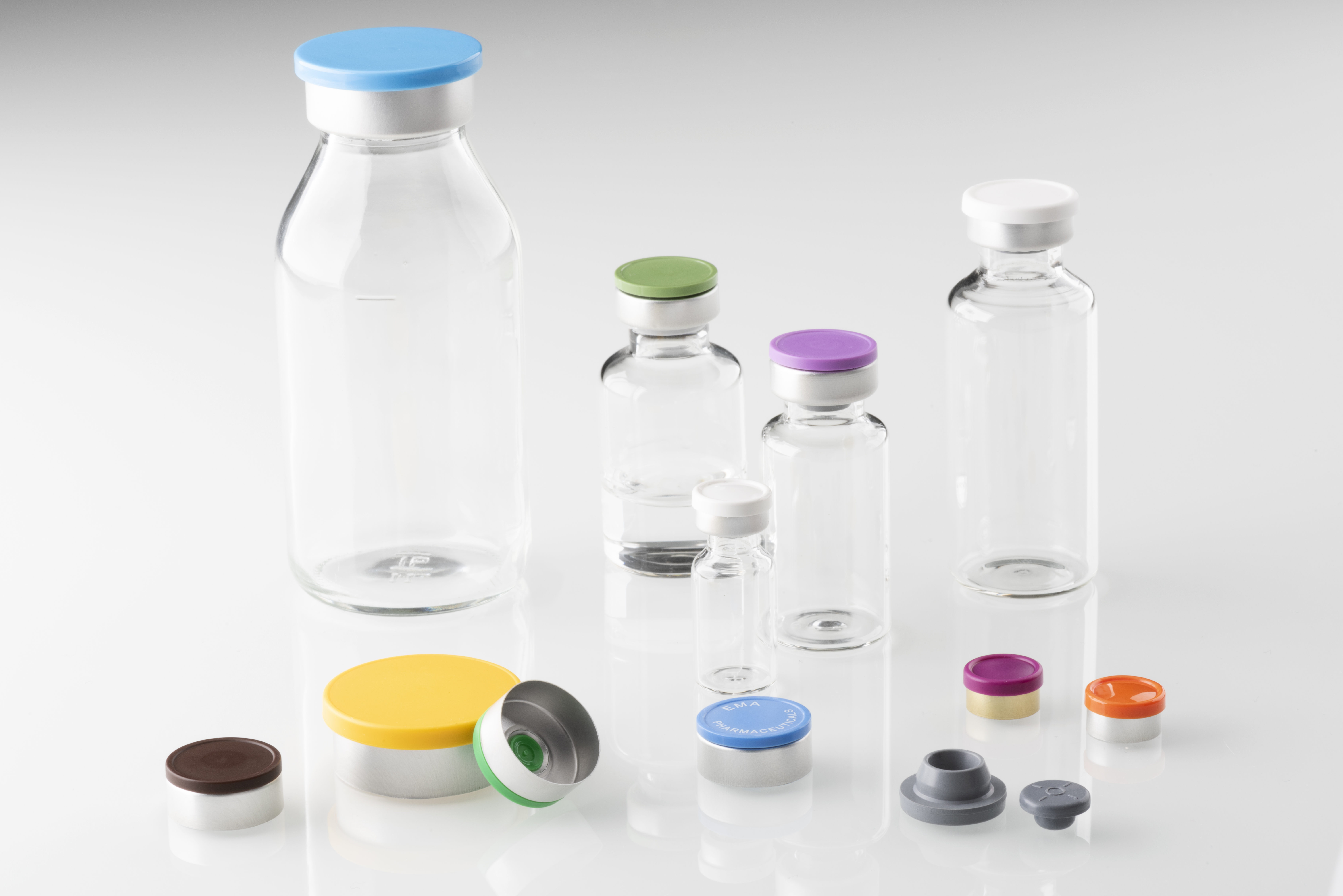 crimps caps, push off caps for injectable drugs